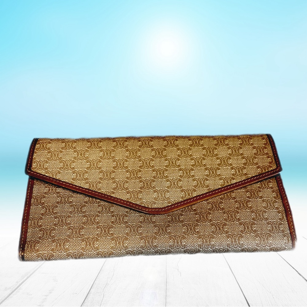 Celine Macadam Folding Long Wallet - Picture 1 of 4